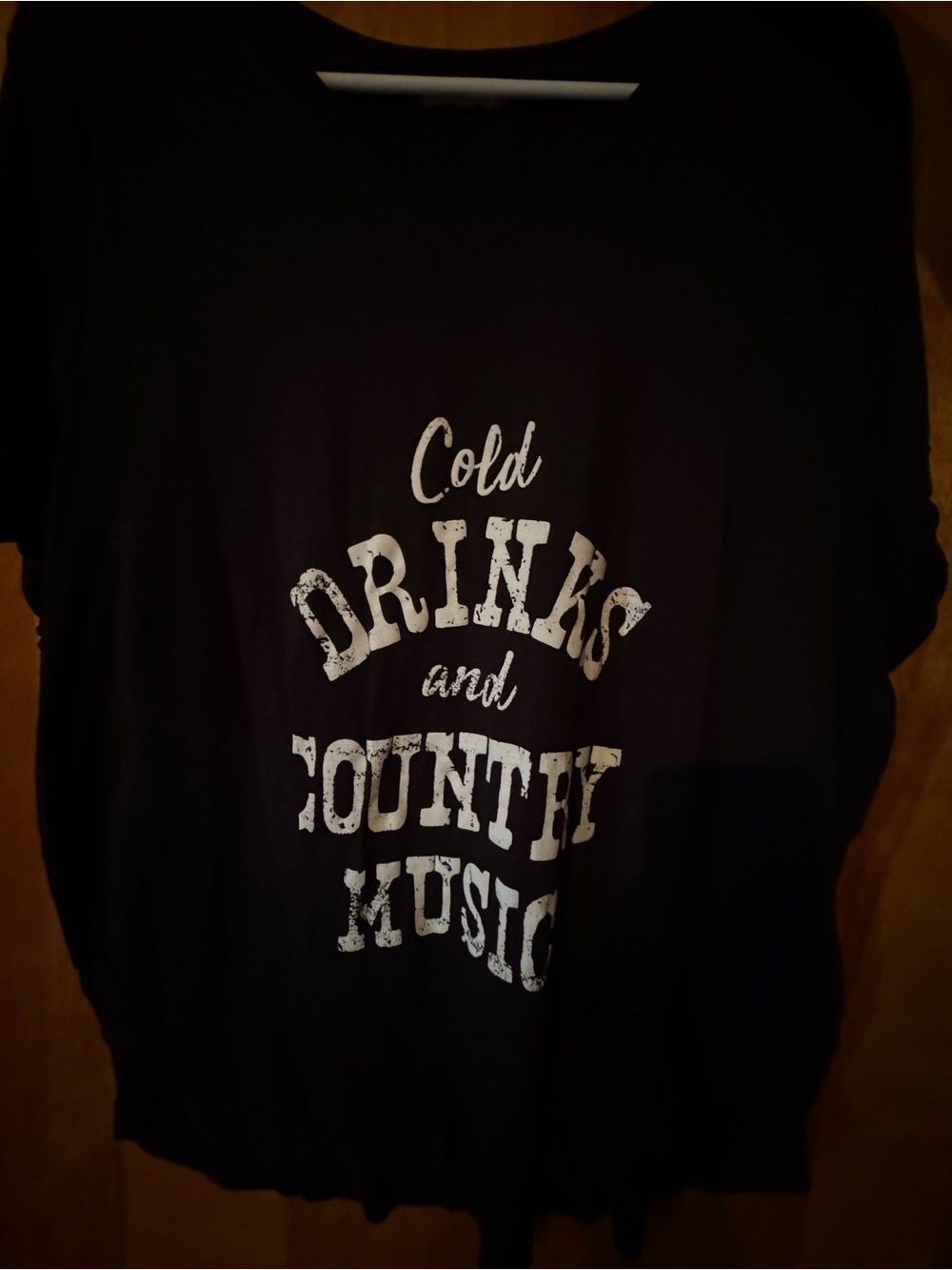 Maurices Black Short Sleeve Graphic Tee - Cold Drinks and Country Music